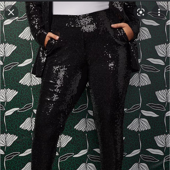 torrid Pants - Torrid Sylvia Mollie Sequined Pants 22 3X EUC